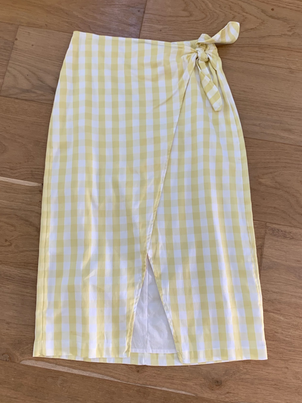 Madewell Yellow and White Gingham Sarong Skirt - Picture 11 of 11